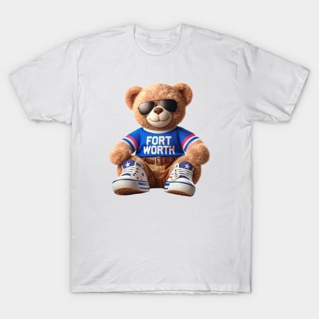 Fort Worth Teddy Bear T-Shirt by Americansports